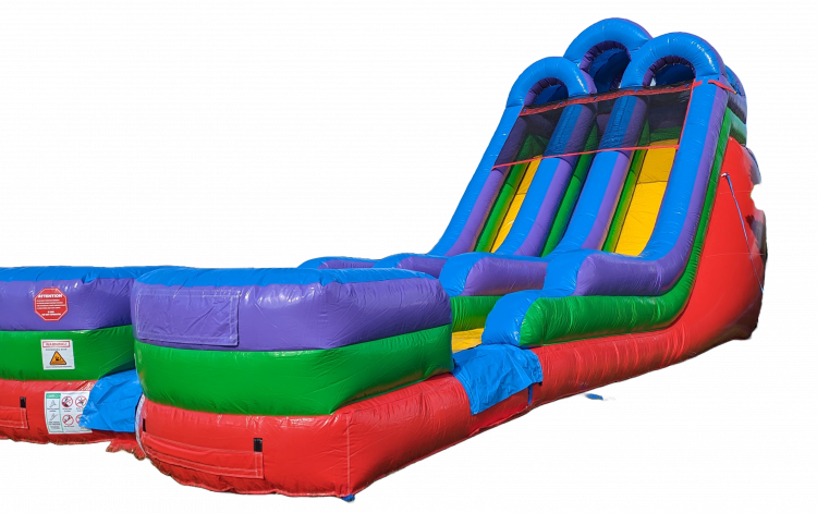 18'  Dual Lane Water Slide