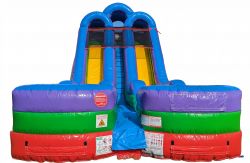 DBLS 1699810055 18' Dual Lane Water Slide